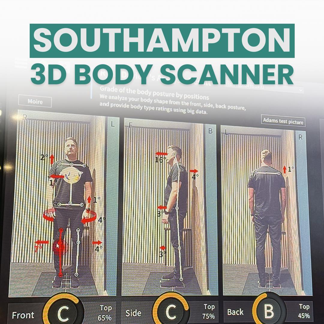 Proactive Osteopathy & Sport Therapy Clinic Facebook ad: 3D Body Scan for £85!