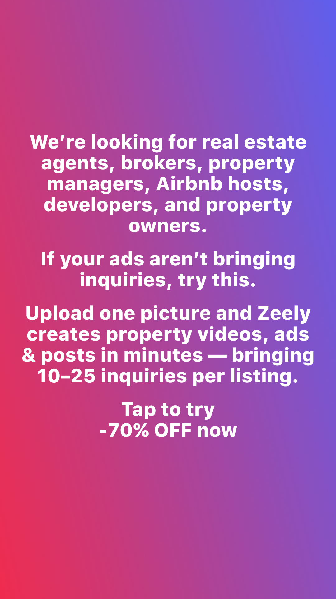 Zeely Facebook ad