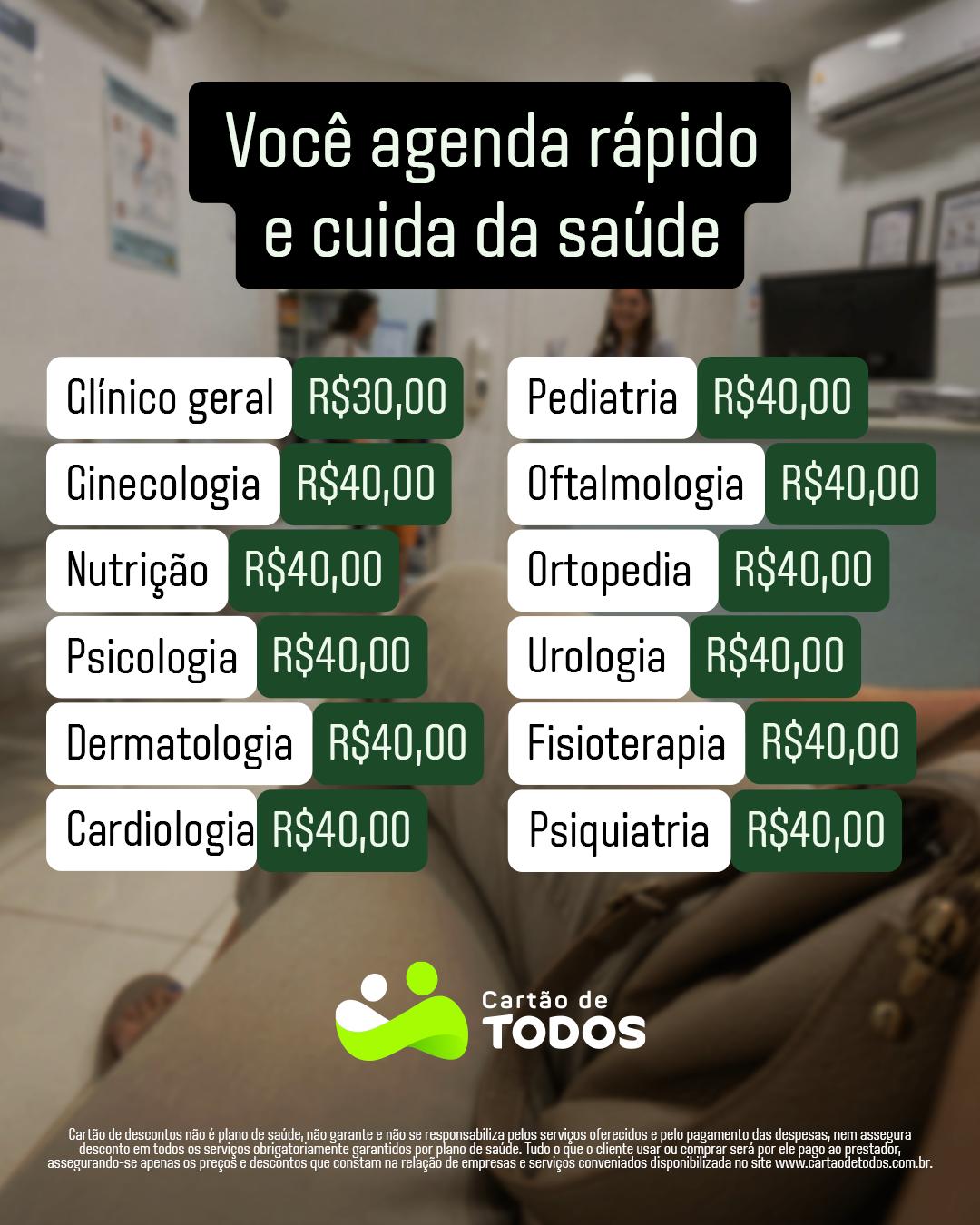 Cartão de TODOS Facebook ad from Jun 1, 2026