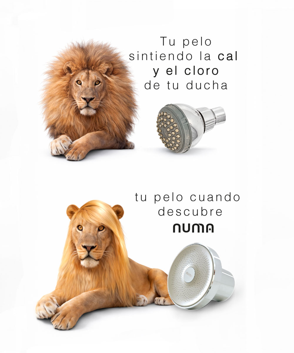 Numa Skin Facebook ad: No te duches con agua que no tomarías