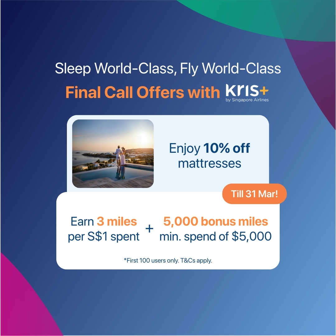 Simmons Singapore Facebook ad: Final call offers with Kris+!