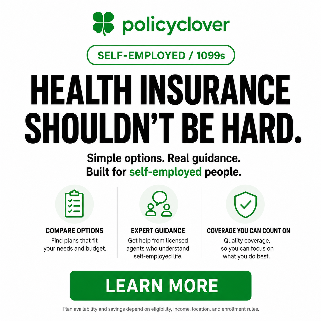 PolicyClover Facebook ad