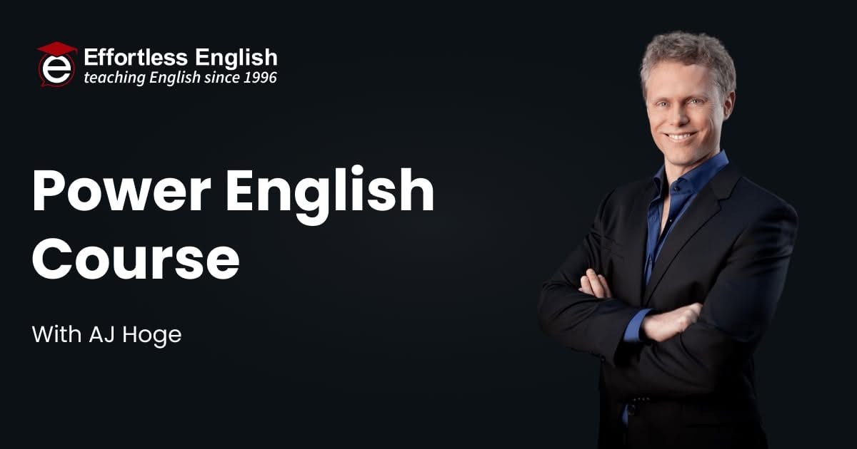 Effortless English Facebook ad: Speak English Powerfully With Effortless English