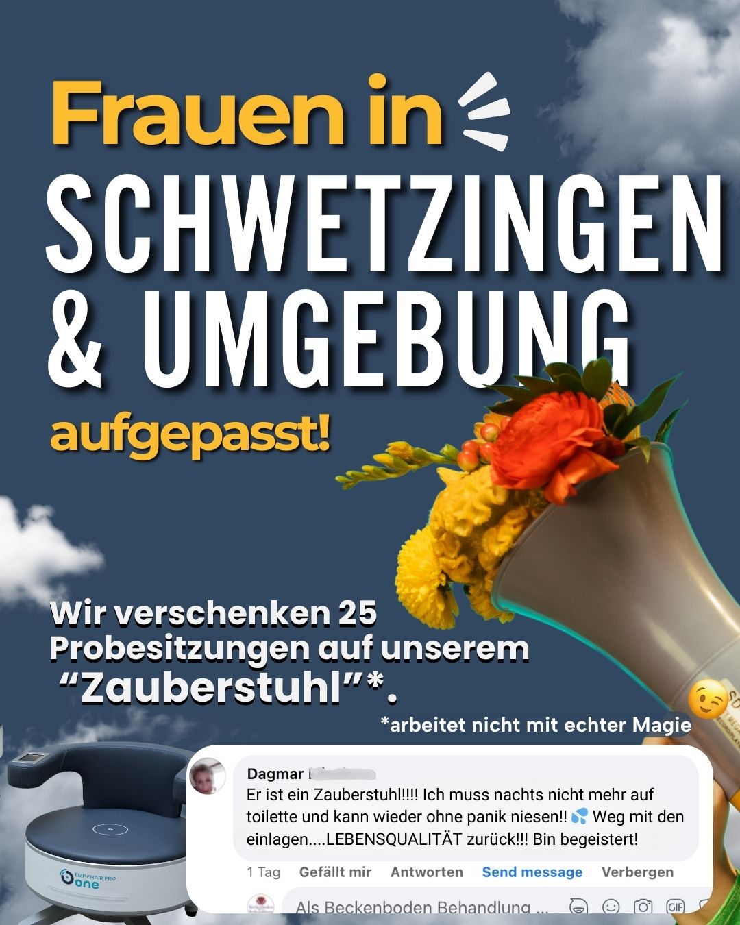 Beckenboden Behandlung Facebook ad