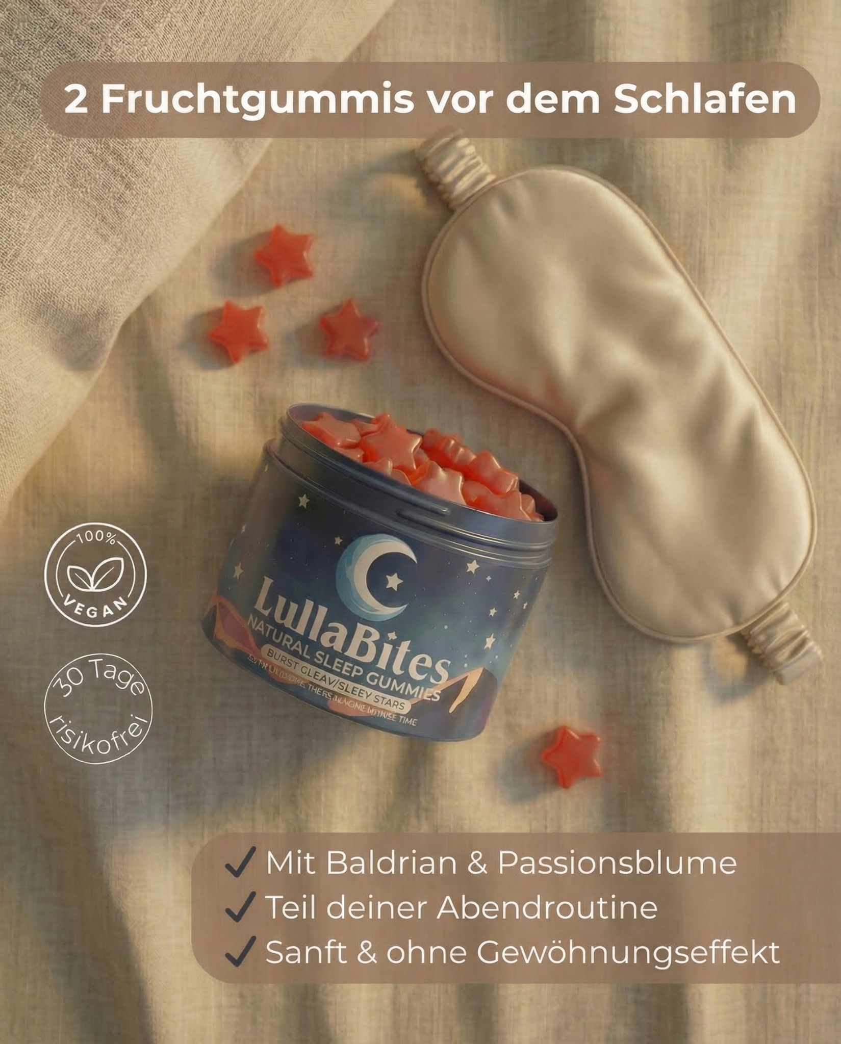 LullaBites Facebook ad: Deine neue Abendroutine