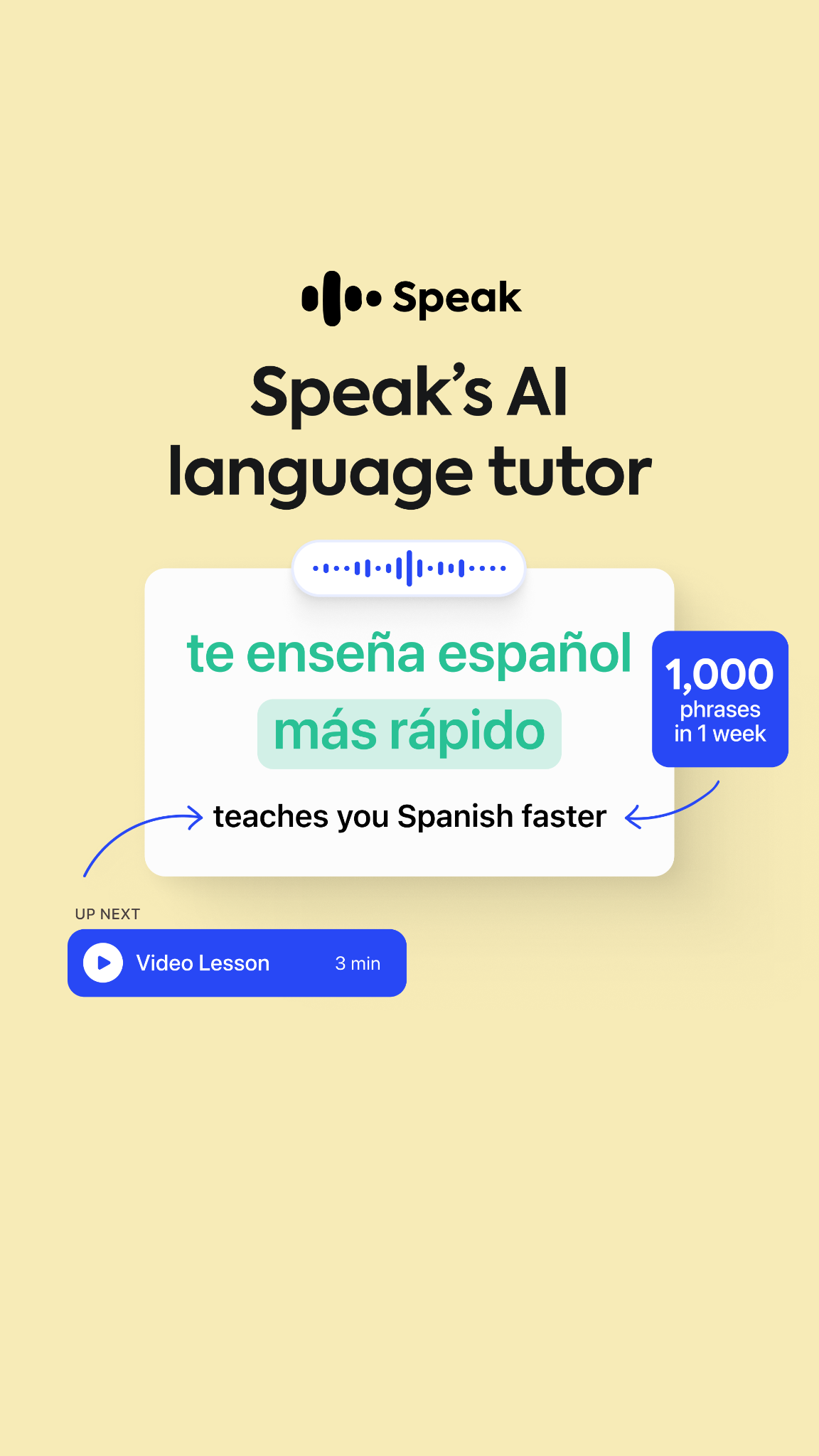 Speak Facebook ad