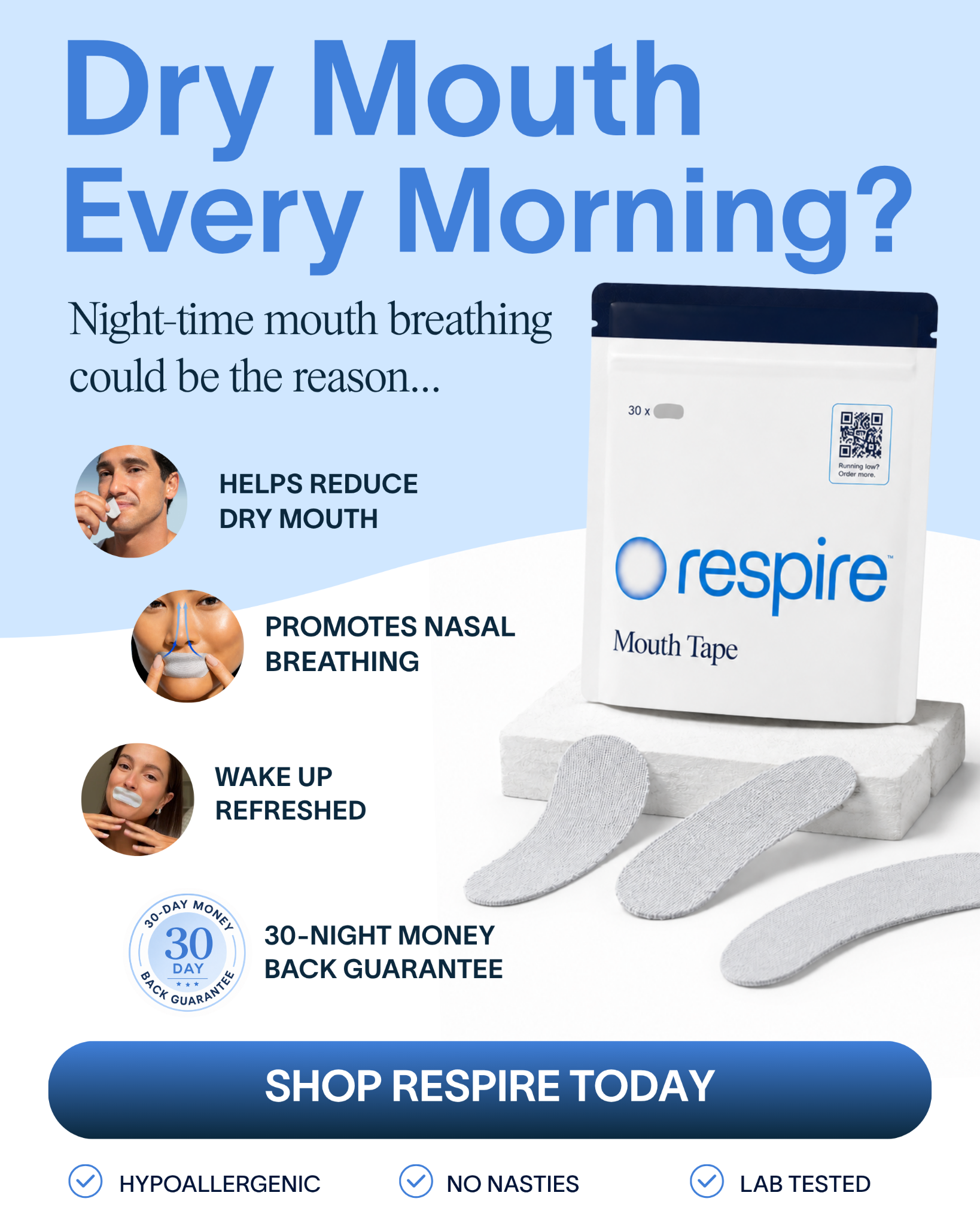Try Respire Facebook ad