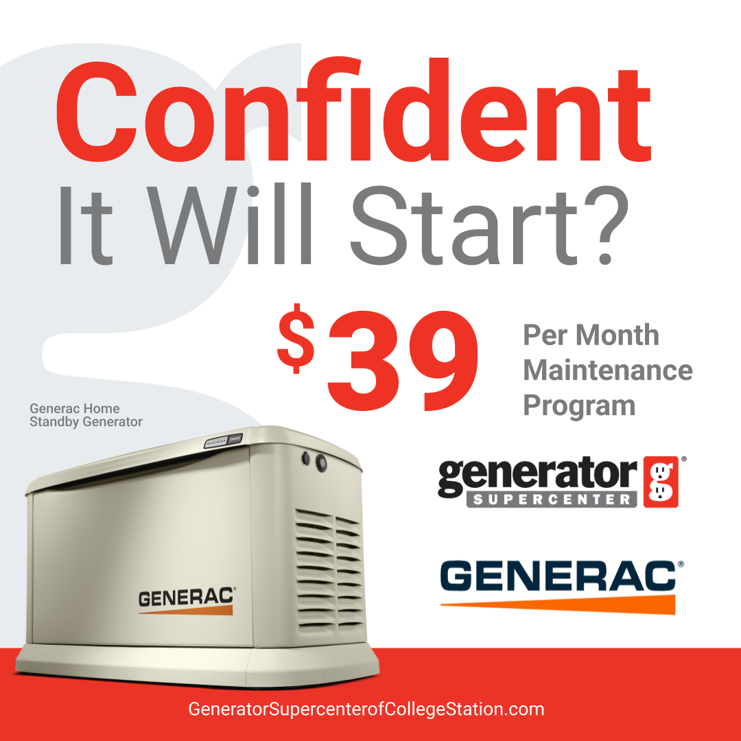 Generator Supercenter of Central Texas Facebook ad: GenMon Starting at $39/month. Call Today