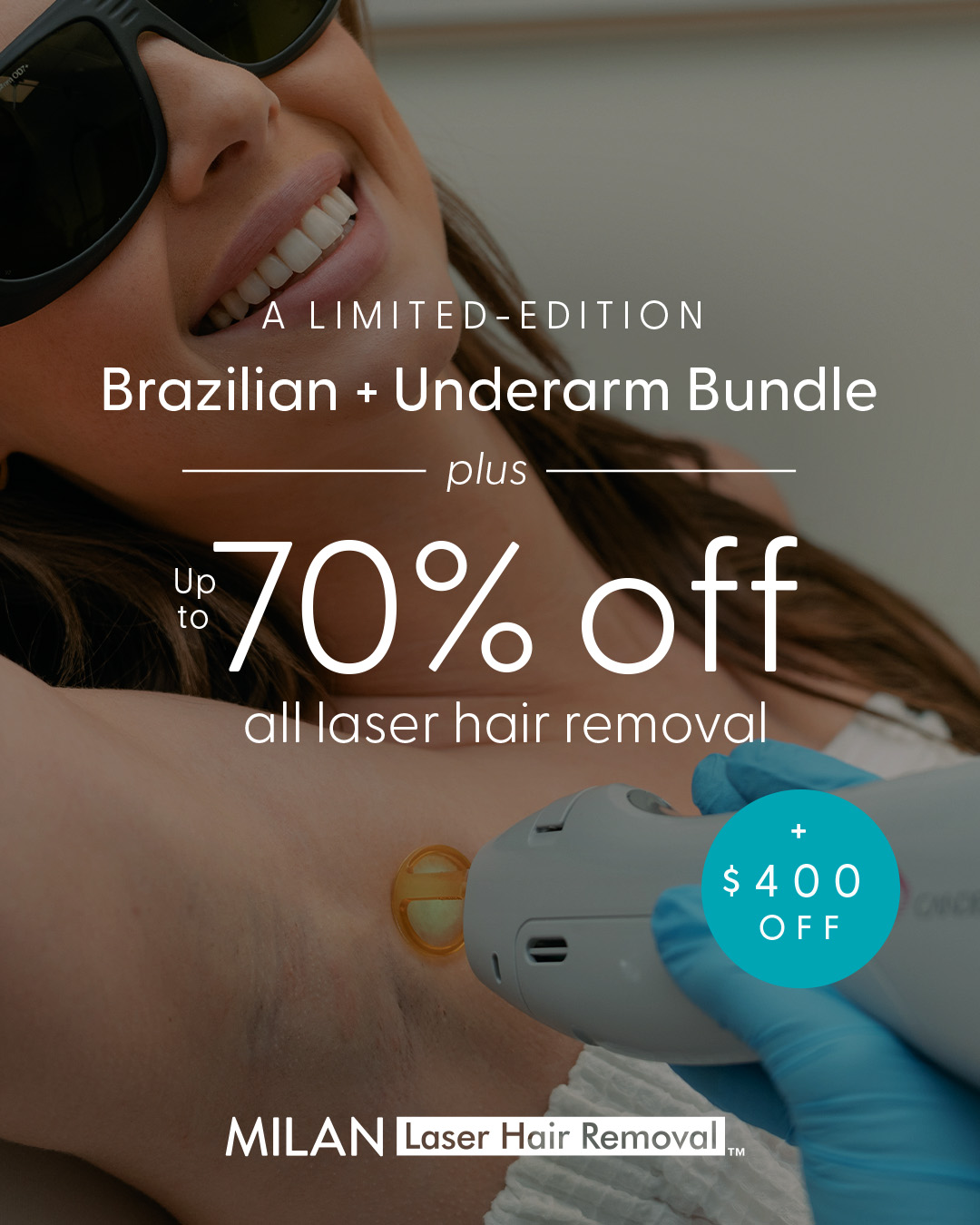 Milan Laser Hair Removal Facebook ad