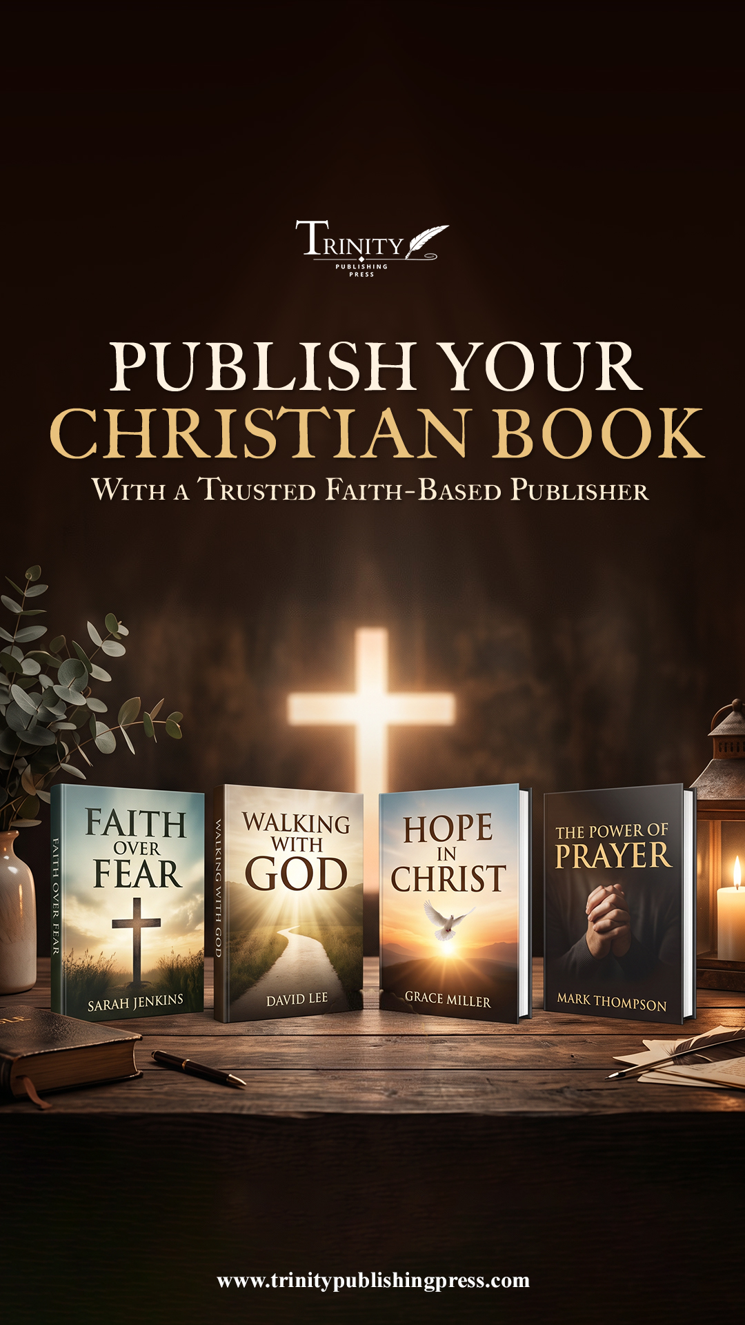 Trinity Publishing Press Facebook ad from Jul 17, 2026