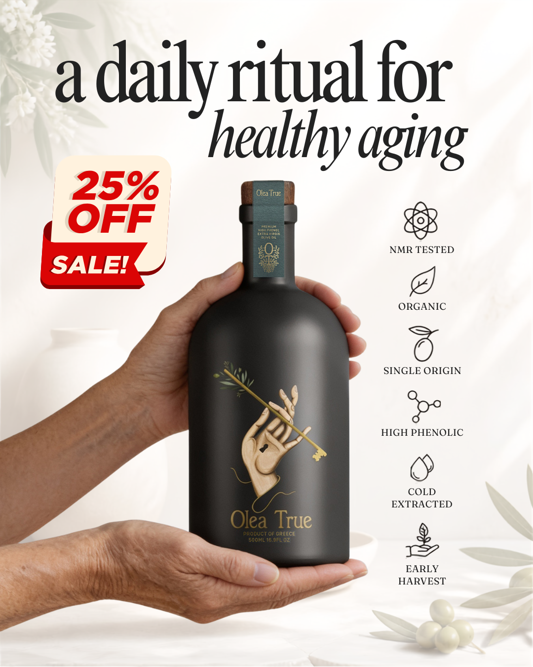 Olea True Facebook ad: One Daily Habit Worth Keeping
