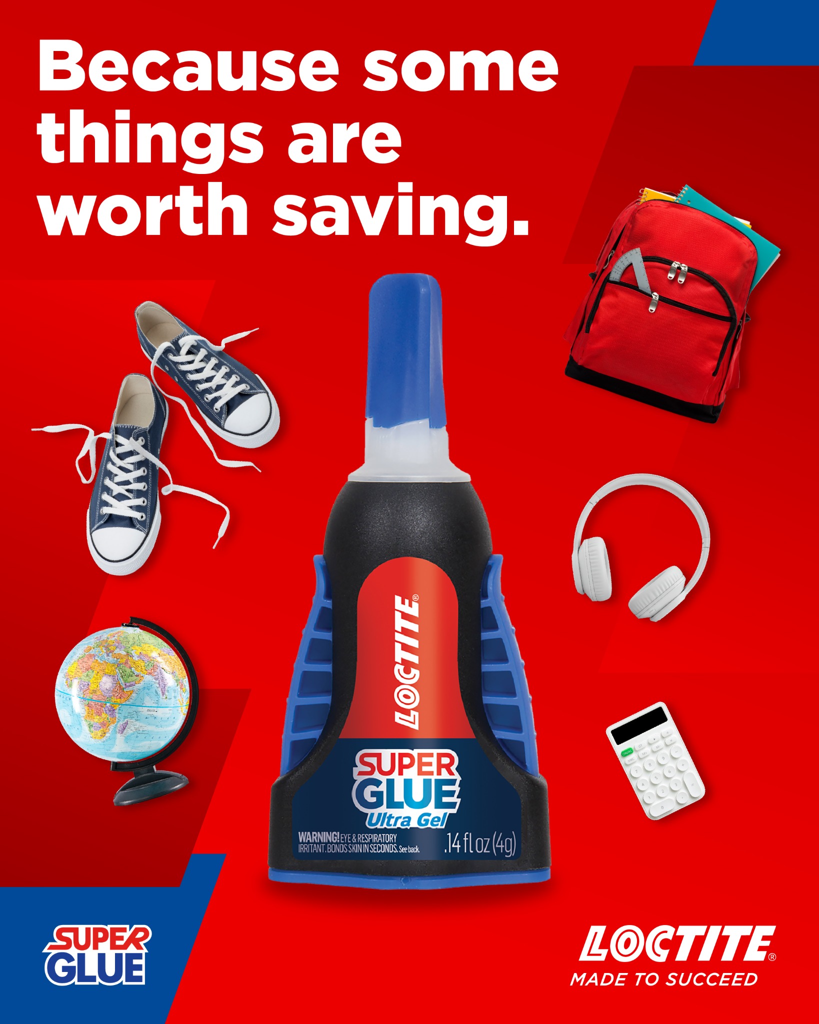 Loctite Glue Facebook ad from Jul 9, 2026