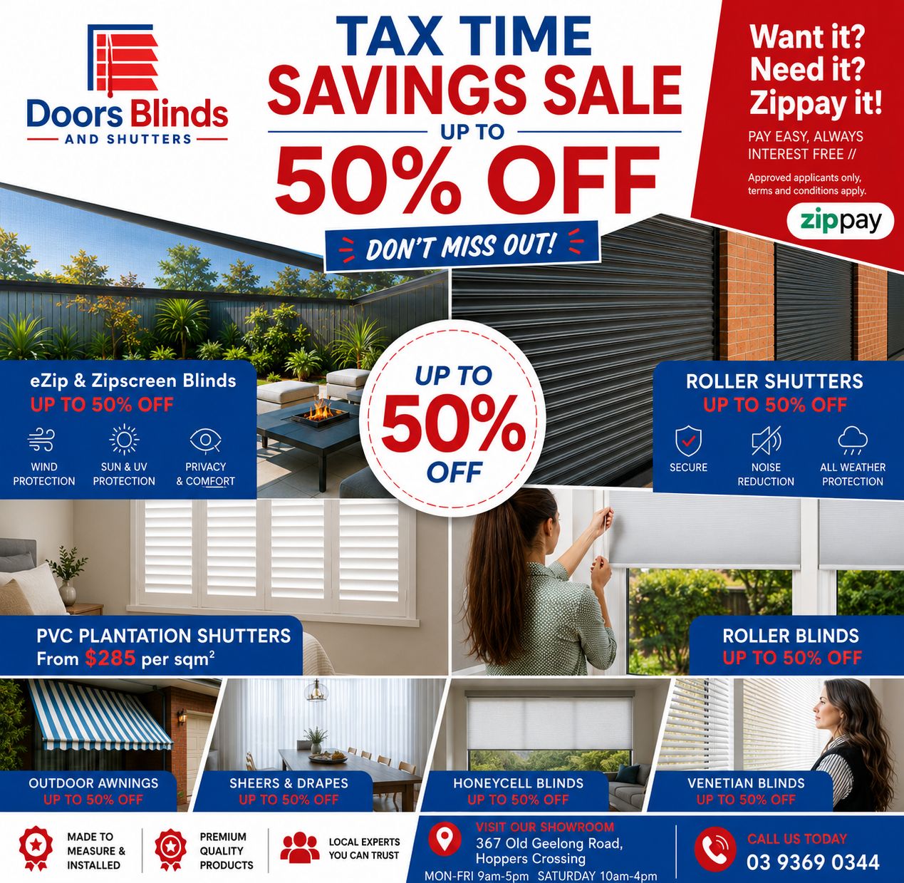 Doors Blinds and Shutters Aust Pty Ltd Facebook ad