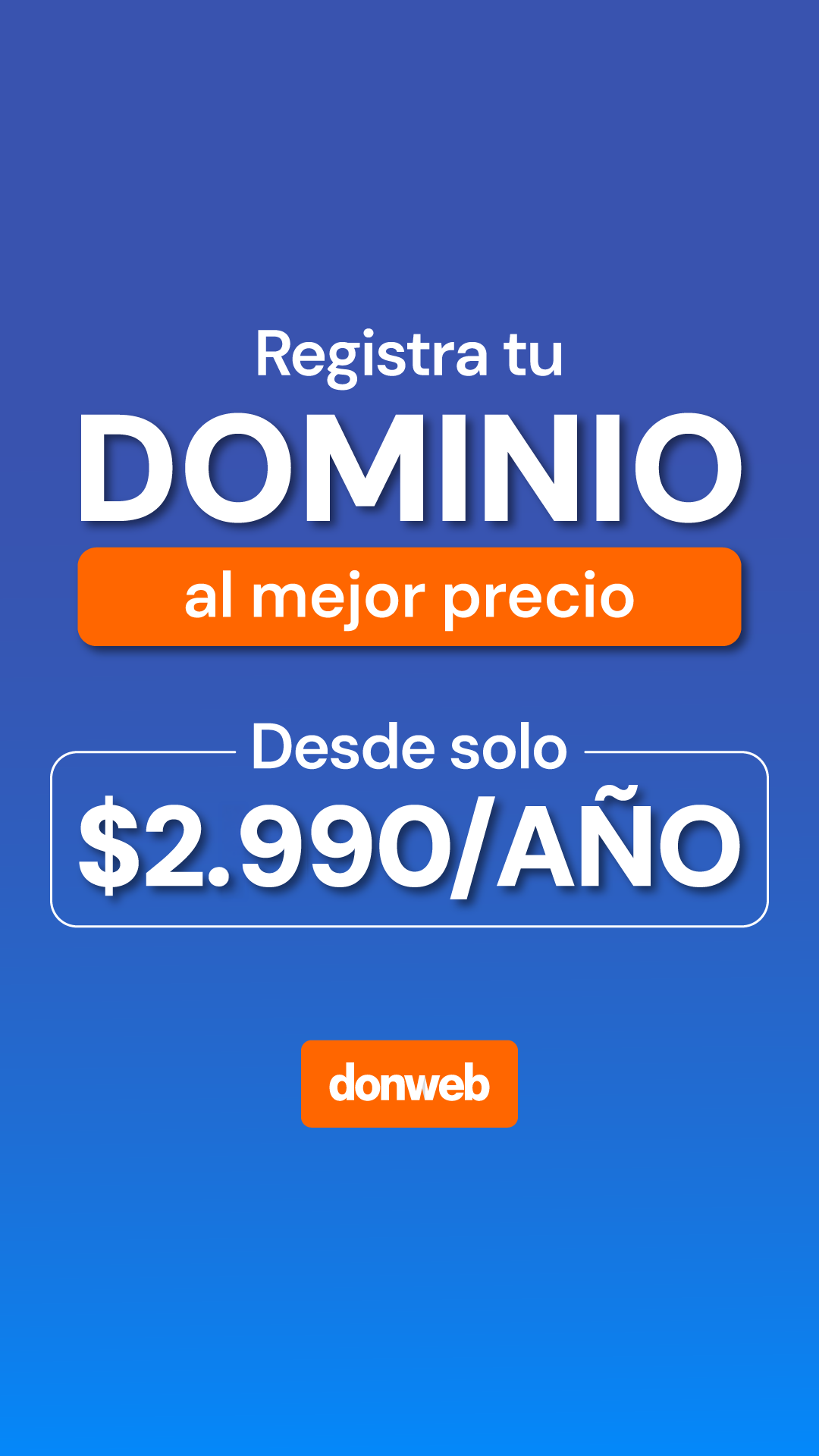 donweb Facebook ad from Aug 6, 2026
