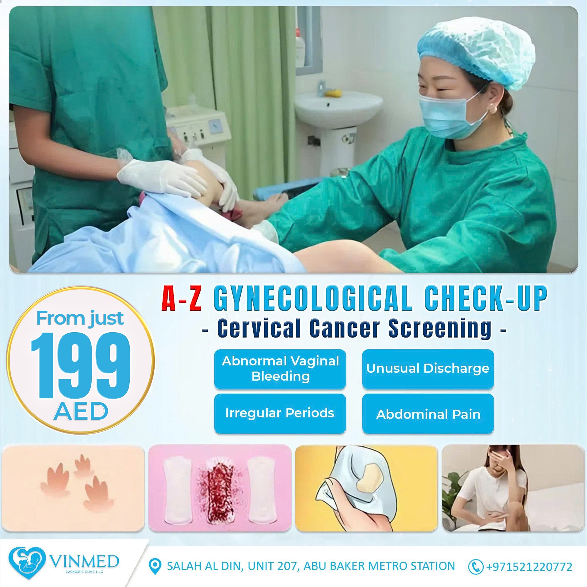 Vinmed Obstetrics and Gynecology Clinic Facebook ad: Free consultation now