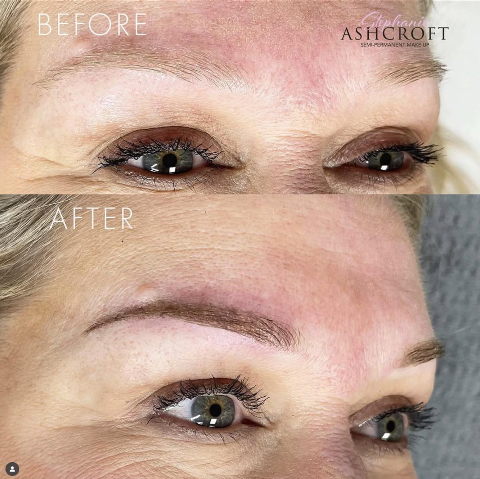 The Brookside Hair, Beauty and Aesthetics Facebook ad: Tired of filling in your brows every morning?