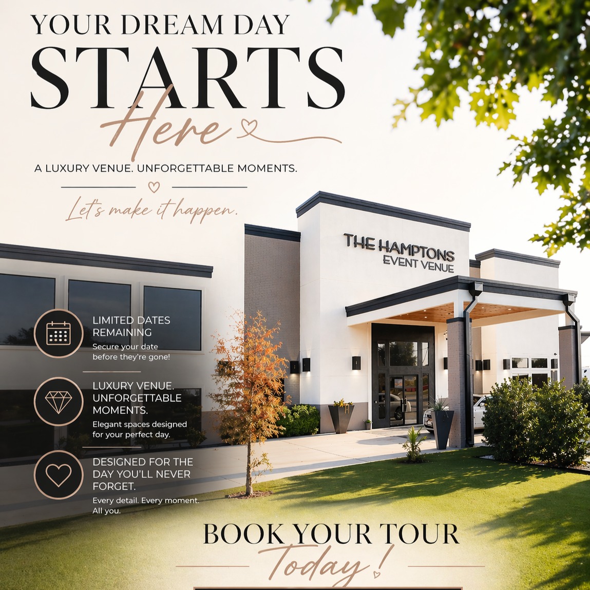 The Hamptons Facebook ad: Your Dream Day Starts Here