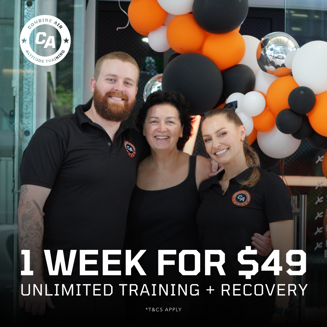 Combine Air North Sydney Facebook ad: 7 Days of Unlimited Training: $49