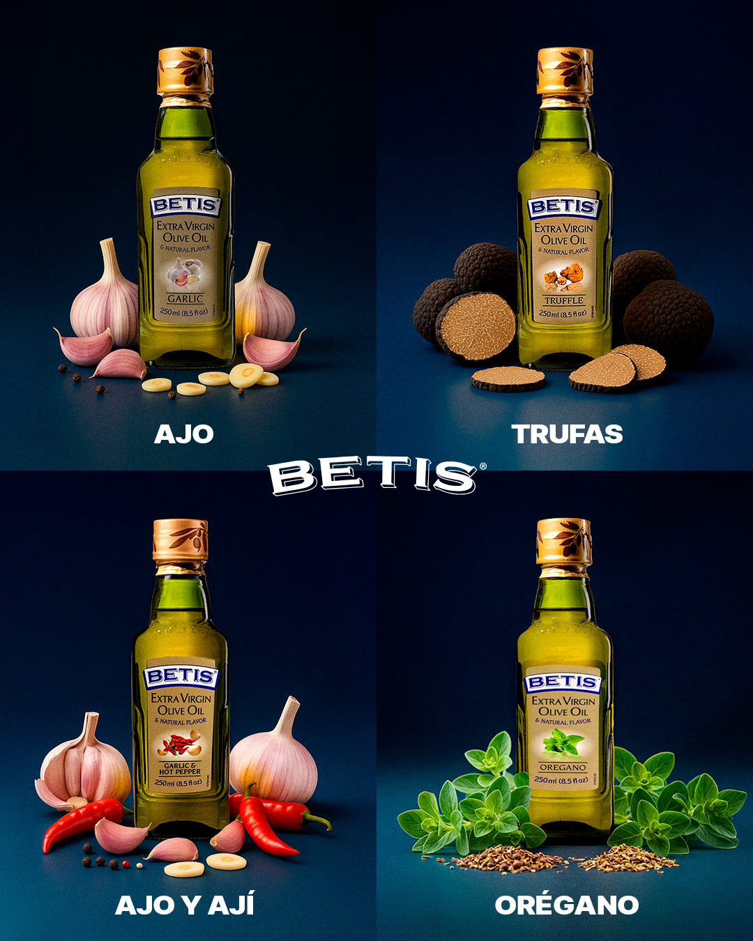Betis Puerto Rico Facebook ad: Los sabores de aceite de oliva extra virgen…