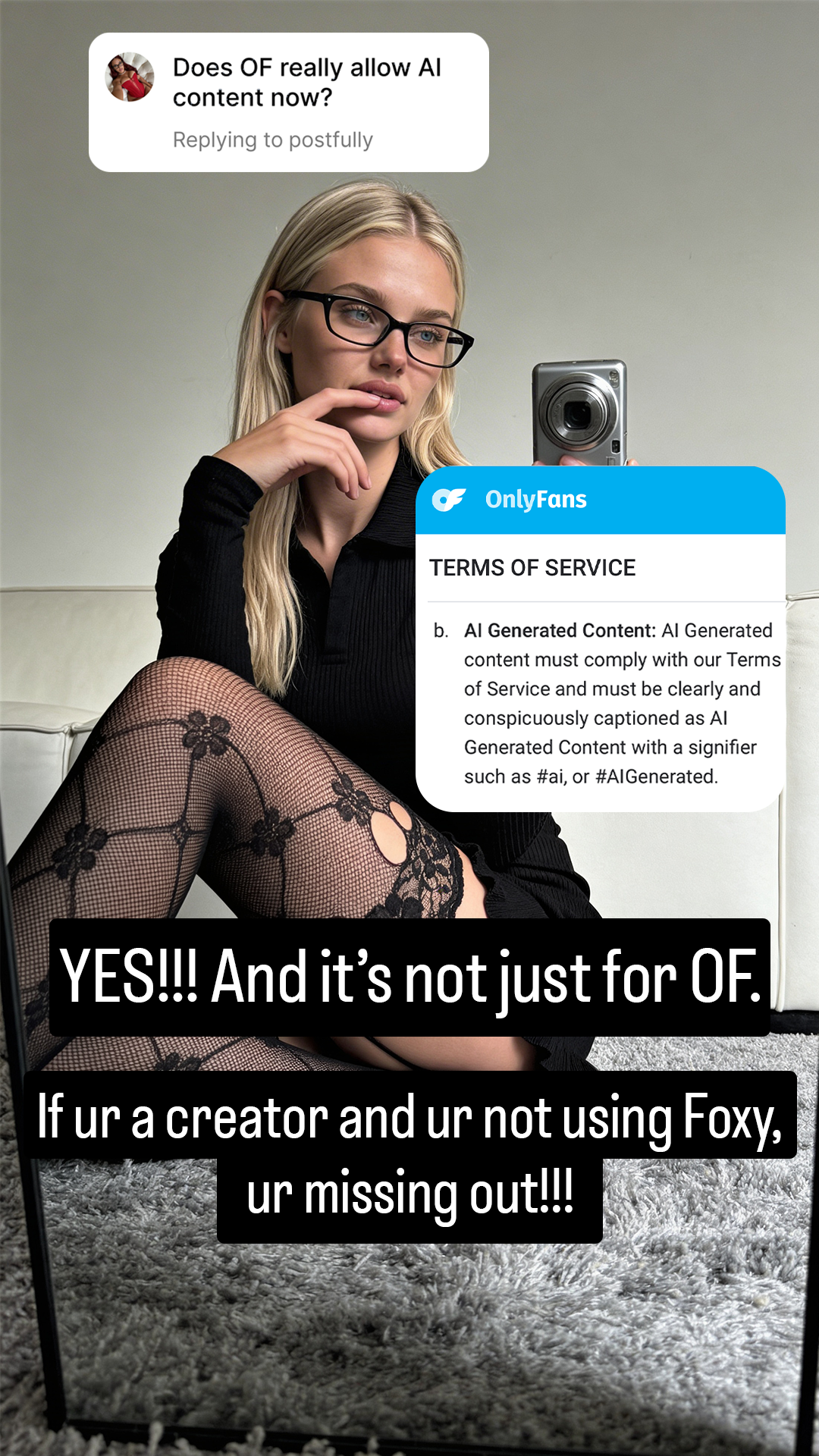 Foxy.ai Facebook ad