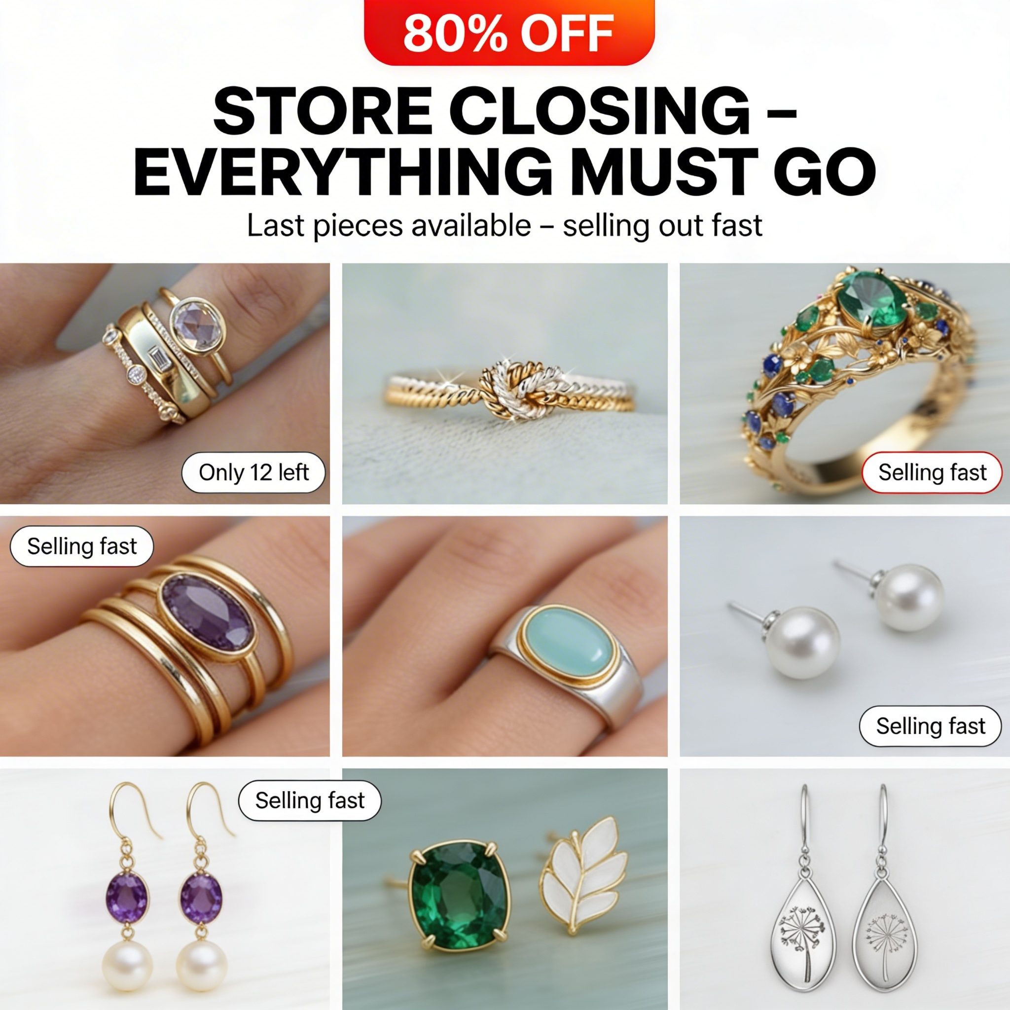 Amy American Classic Facebook ad: Handmade Jewelry