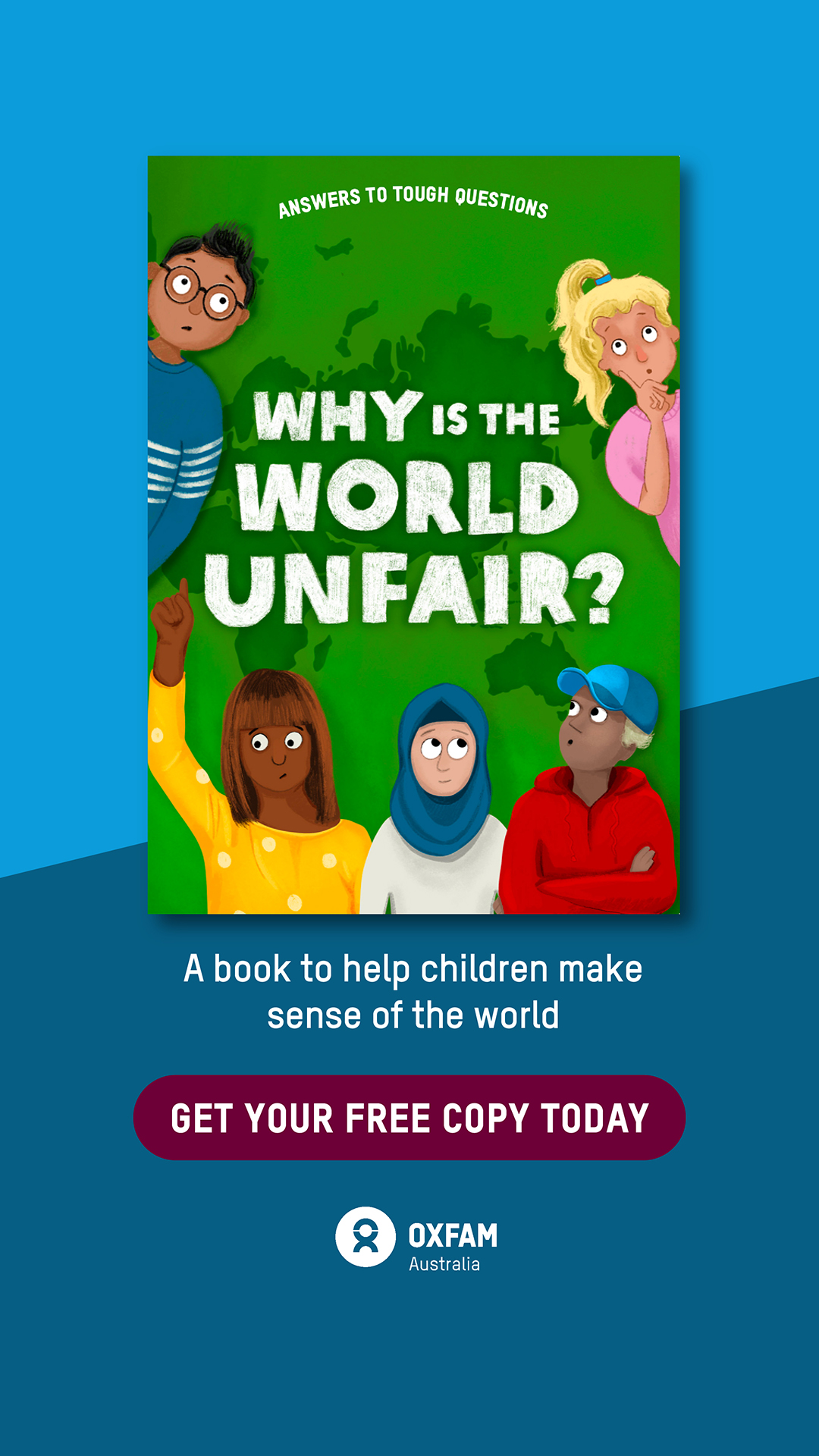 Oxfam Facebook ad from May 13, 2026