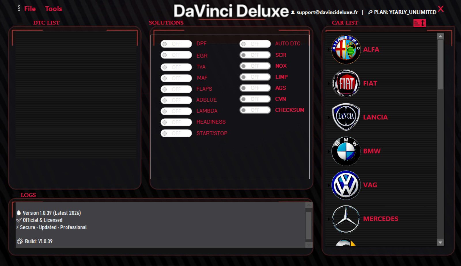 Davinci Deluxe Facebook ad: DaVinci Deluxe 1.0.39 - Professional Chiptuning Software