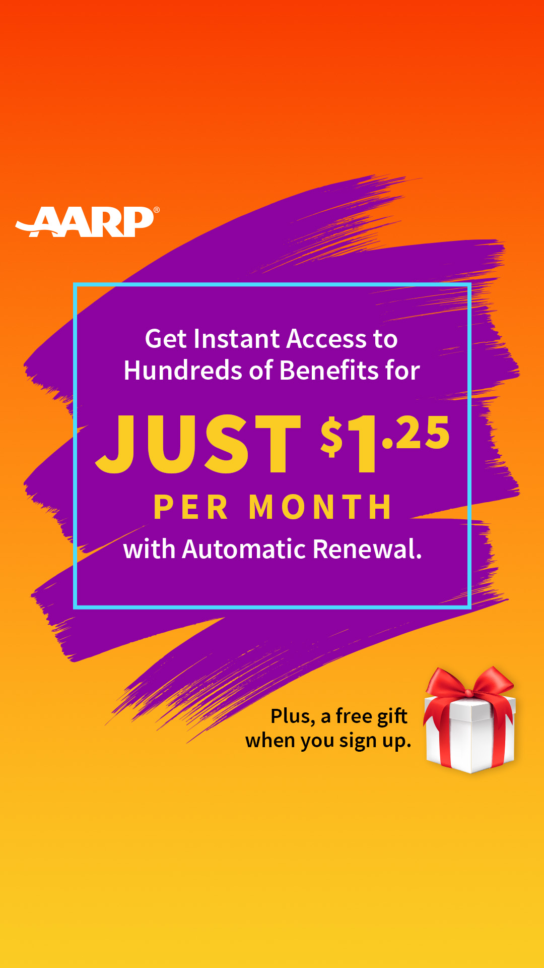 AARP Facebook ad