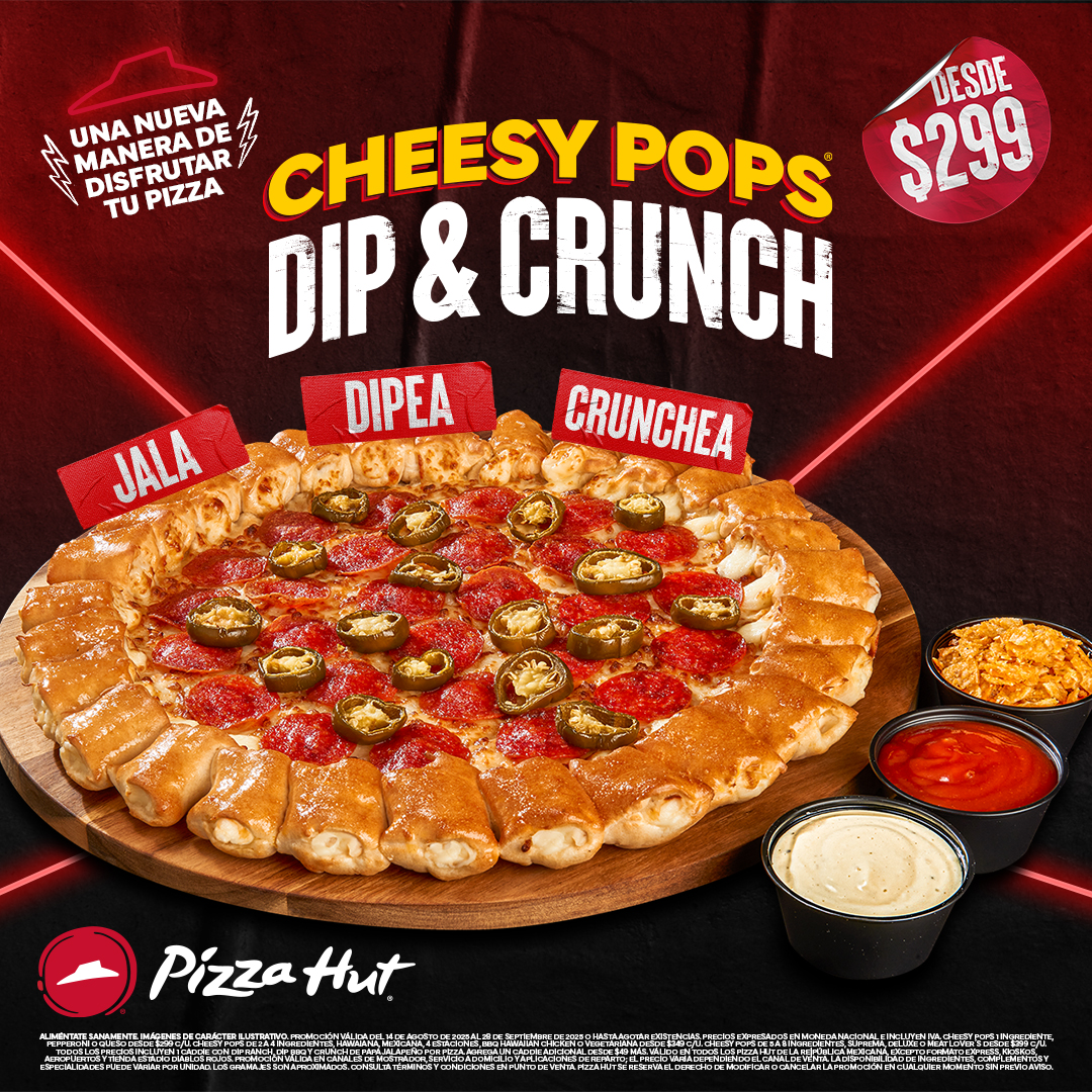 Pizza Hut México Facebook ad: Nueva Dip & Crunch