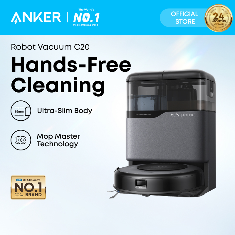 Anker flagship store Facebook ad: Safe baby. Clean home.
