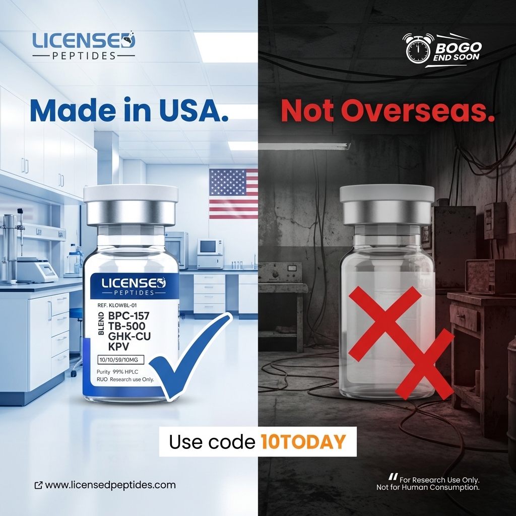 LicensedPeptides Facebook ad