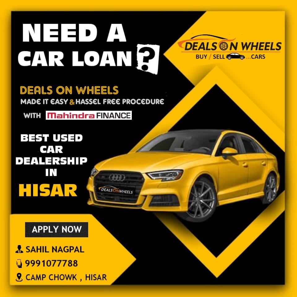 Deals On Wheels Hisar Facebook ad: FINANCE AVAILABLE ON USED CARS