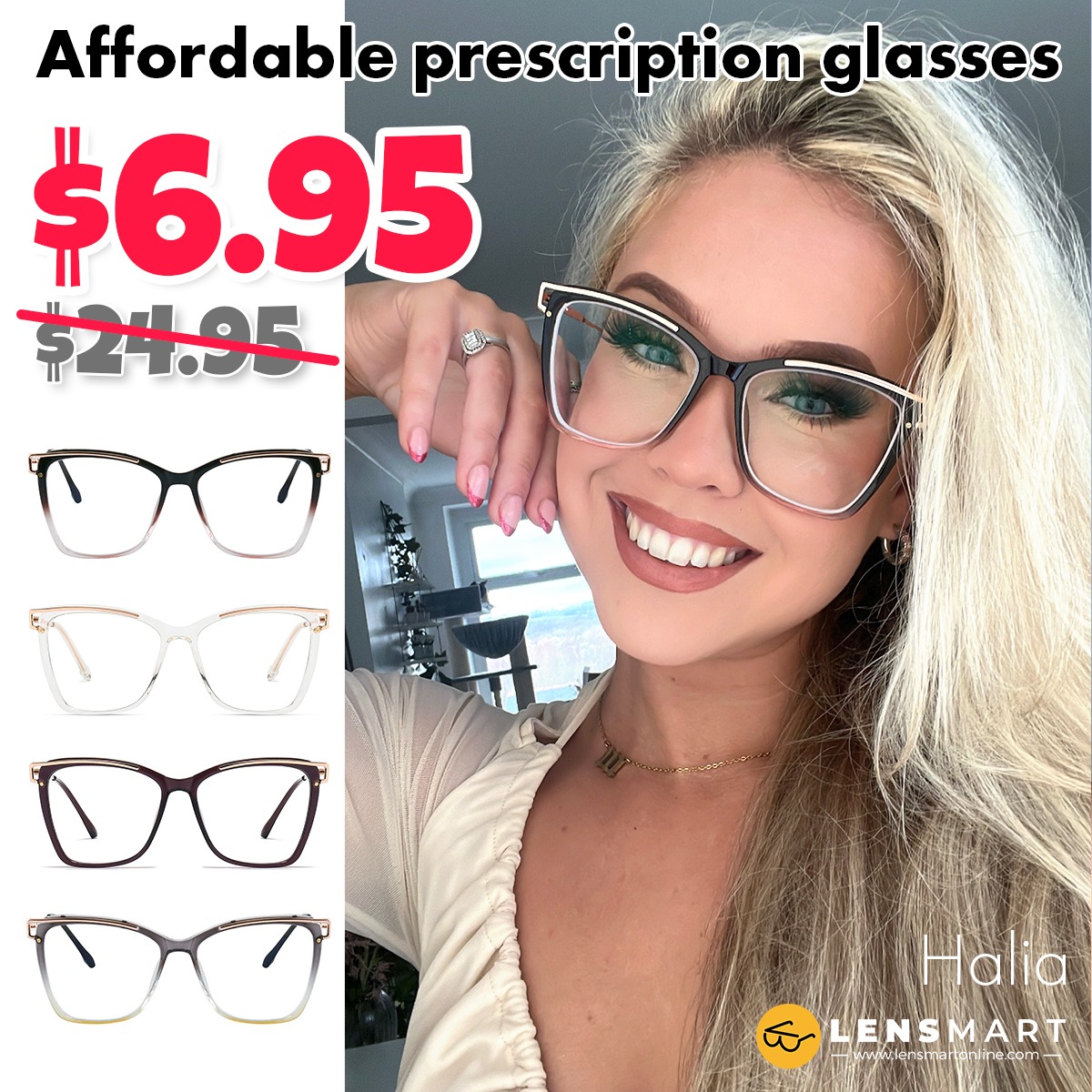 Lensmart Facebook ad