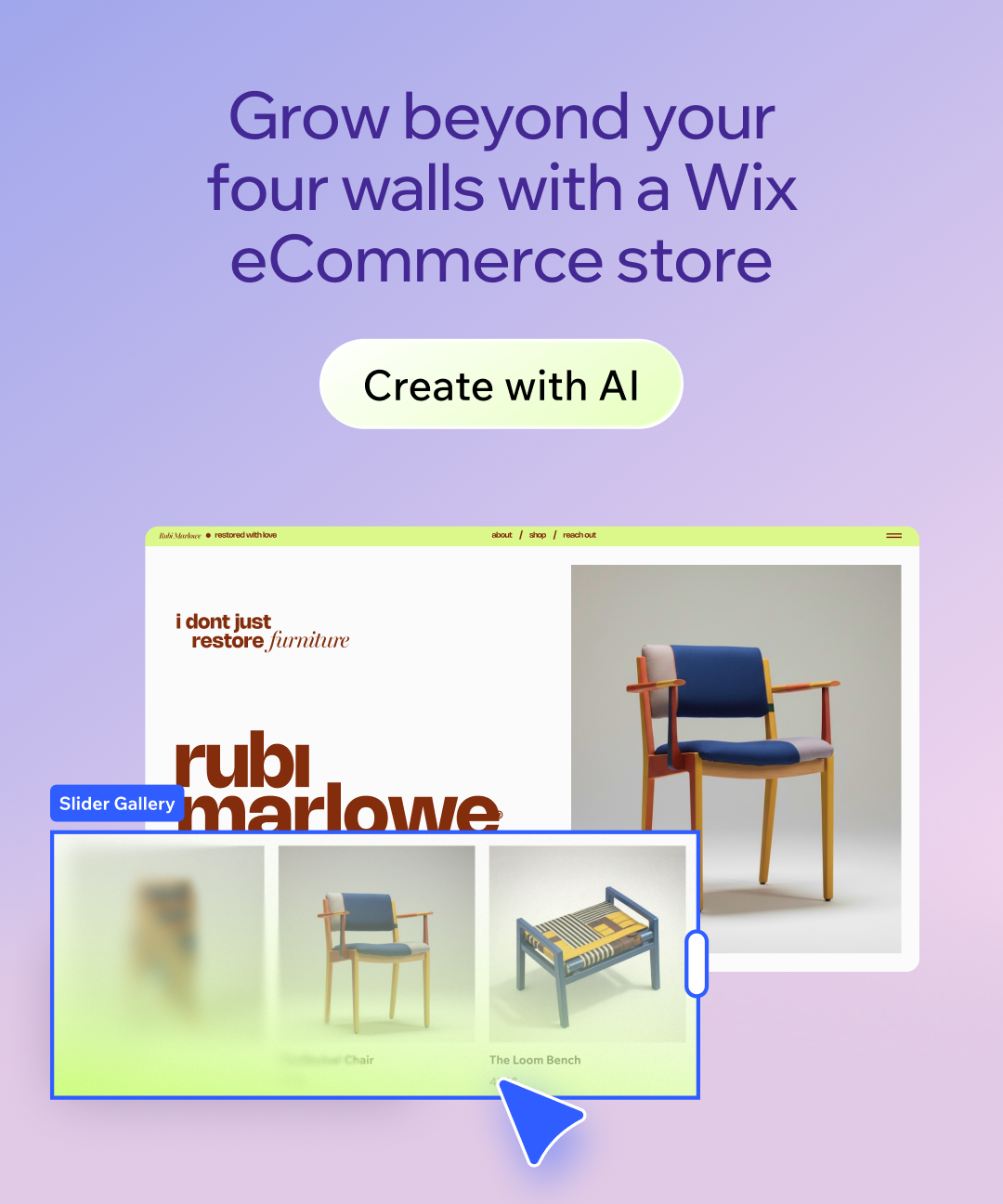 Wix Facebook ad