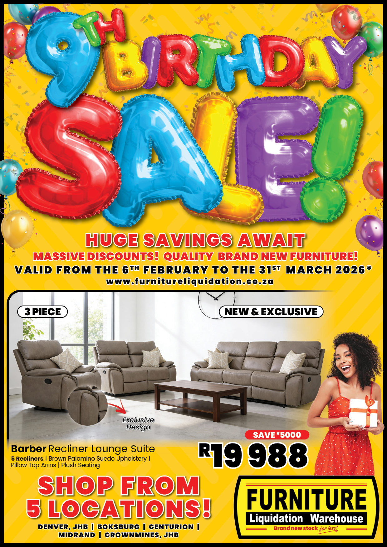 Furniture Liquidation Warehouse Facebook ad