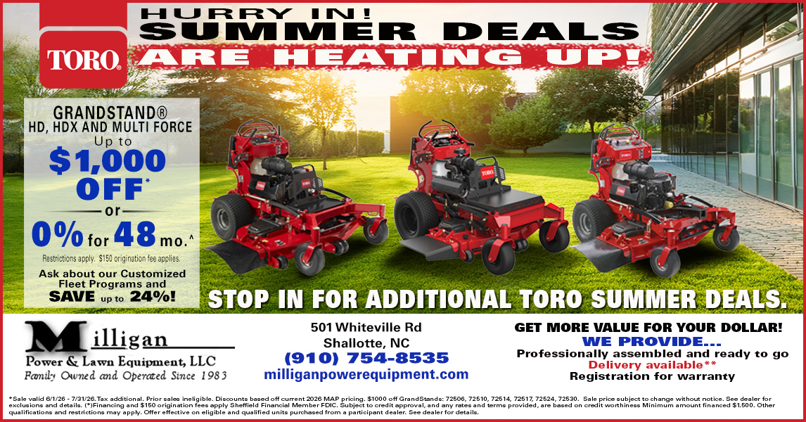Milligan Power & Lawn Equipment, LLC Facebook ad