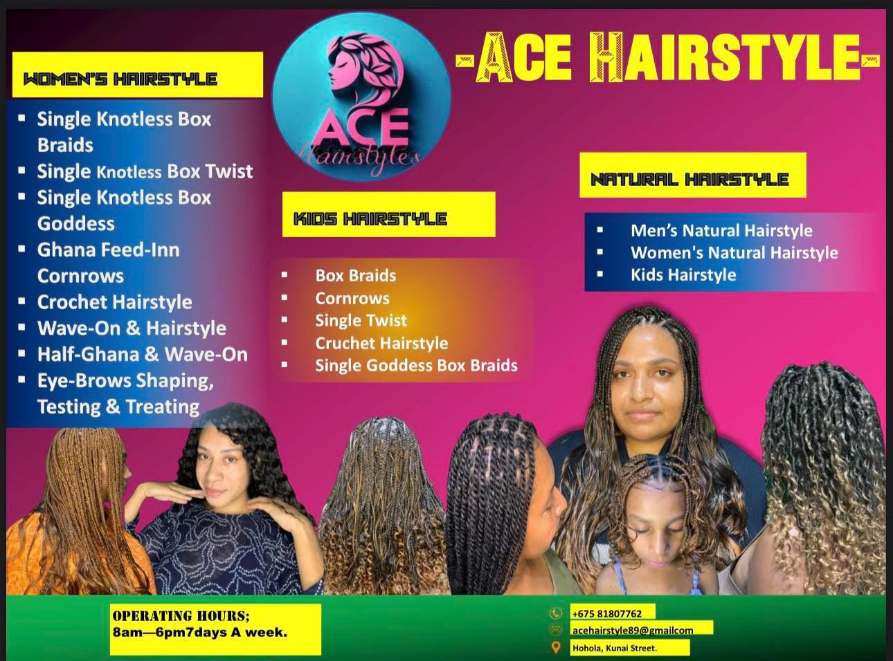 Aces Hair Style Facebook ad