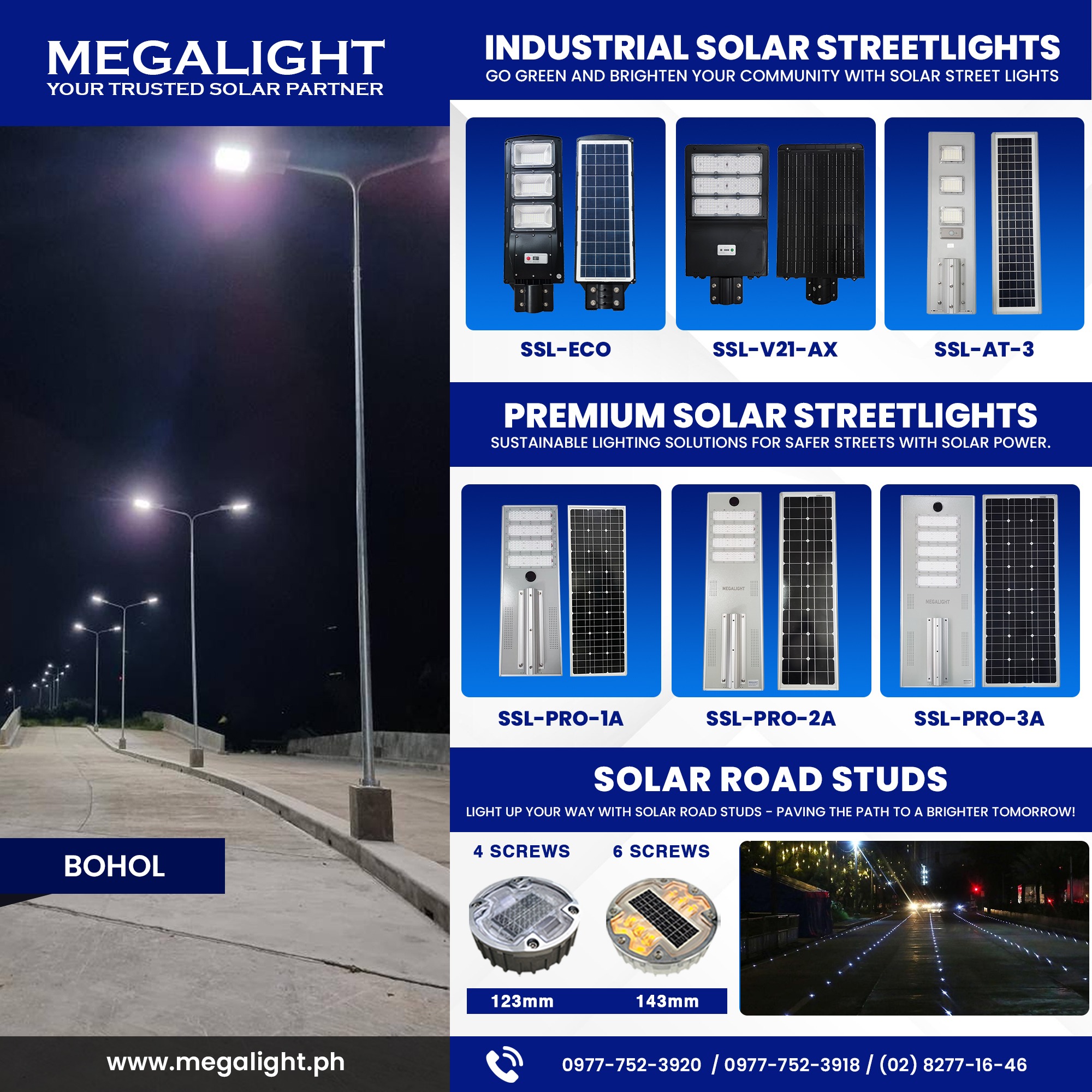 Megalight Facebook ad: Chat in Messenger