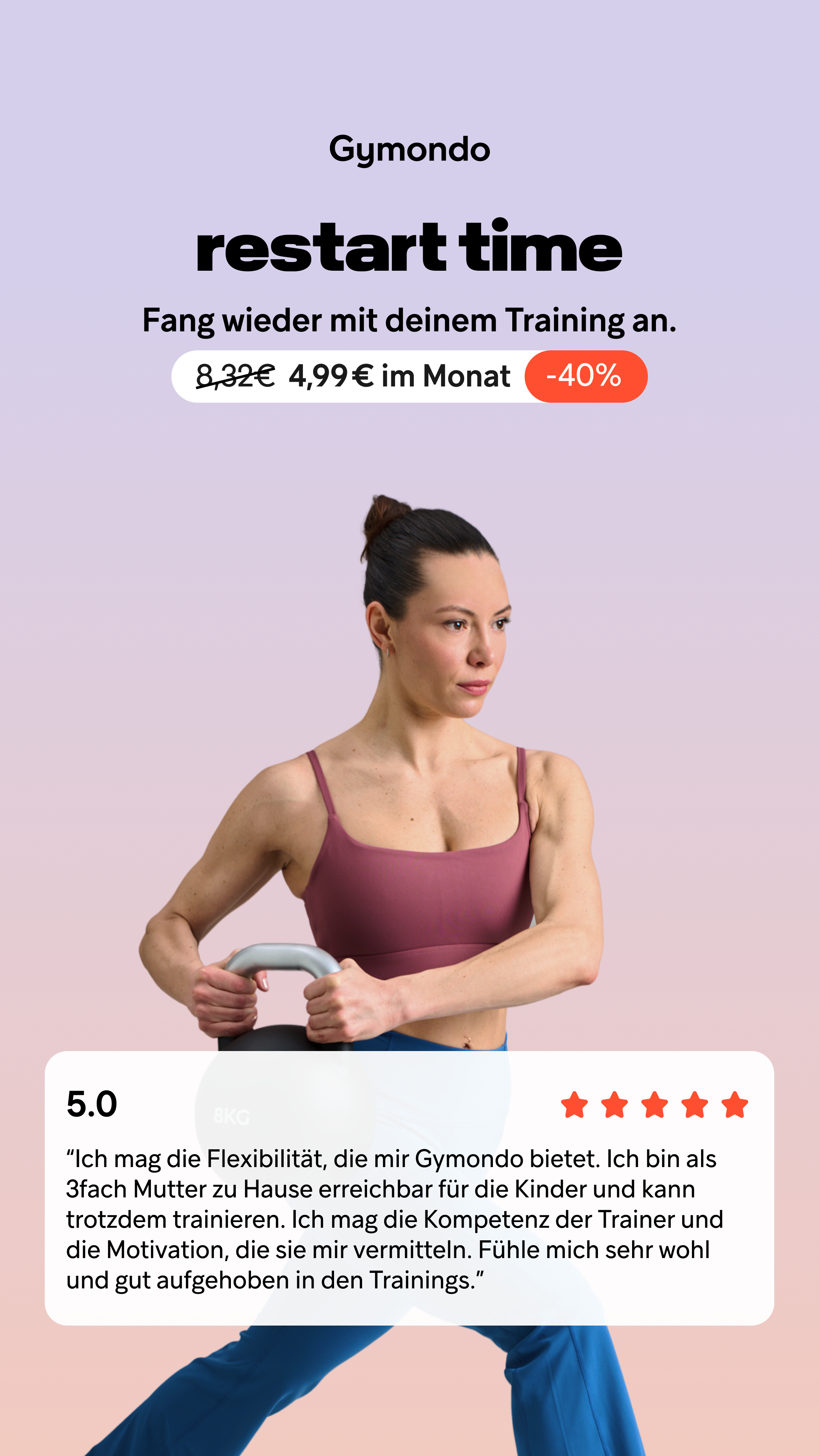 Gymondo Facebook ad