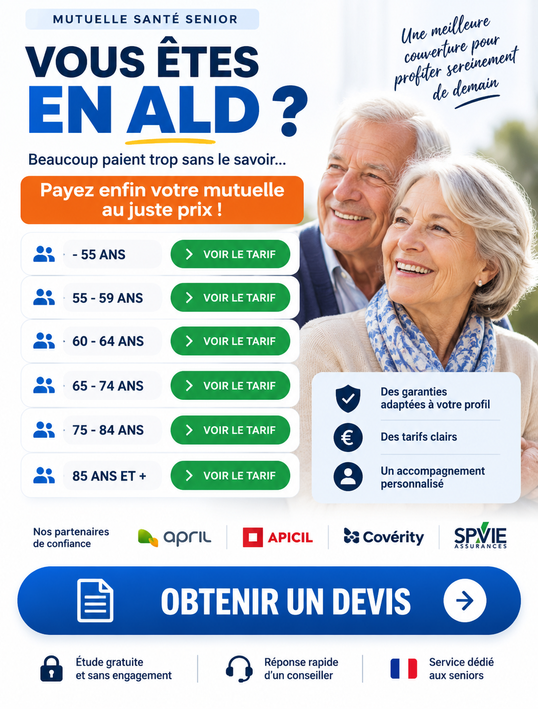 Mollen Assurance Facebook ad: ALD: comparez votre mutuelle santé