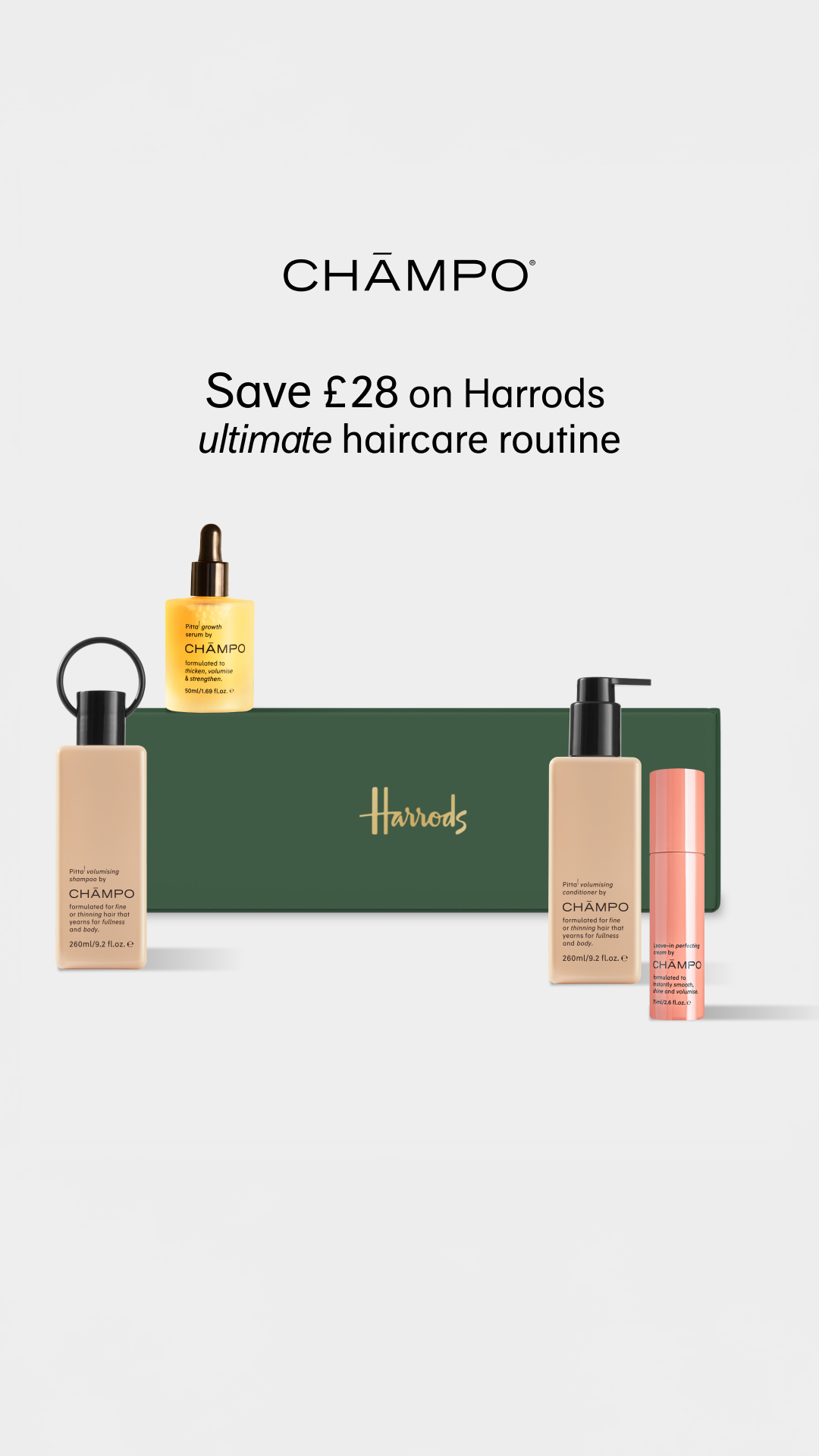 Chāmpo Haircare Facebook ad