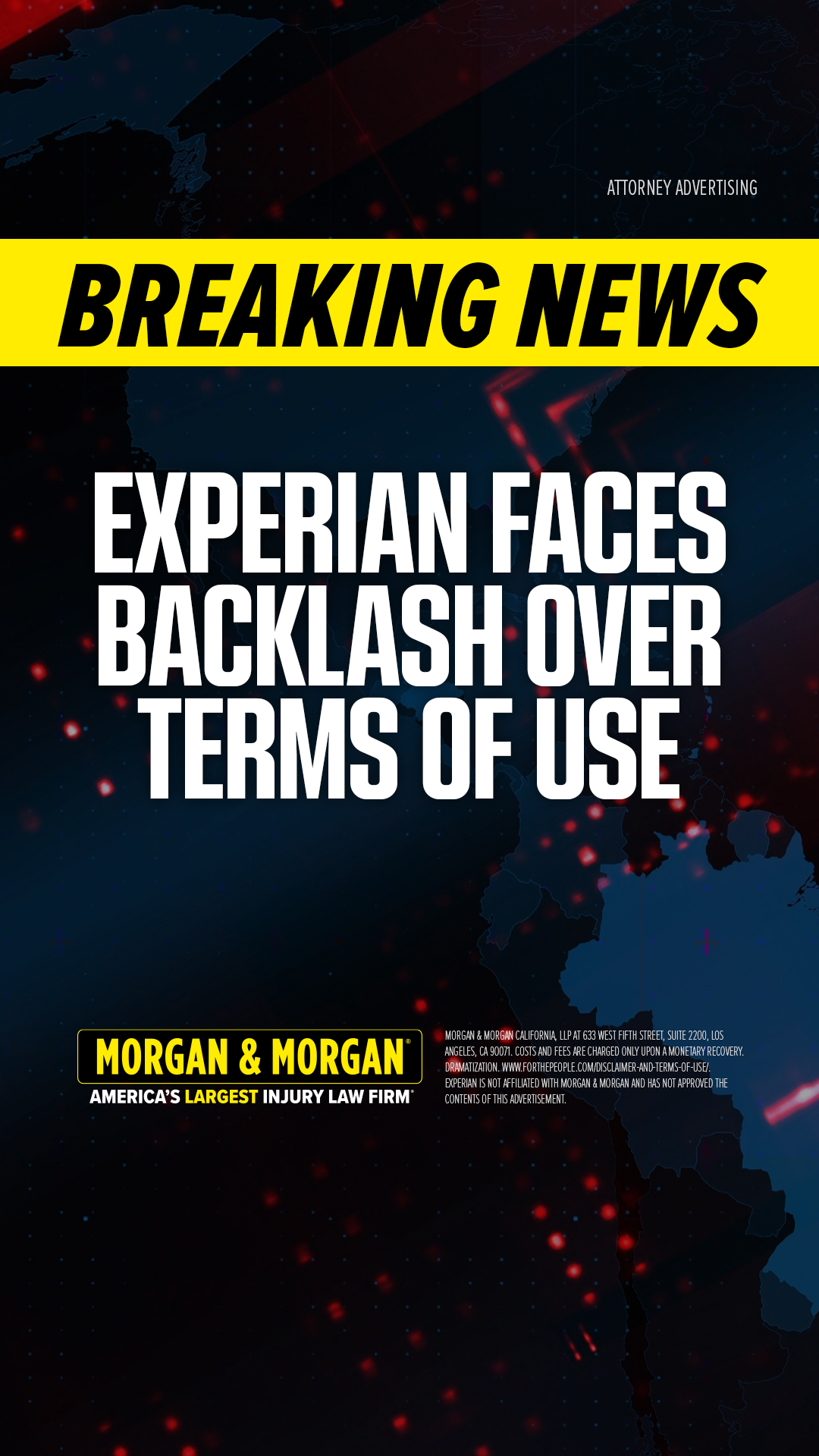 Morgan & Morgan Facebook ad