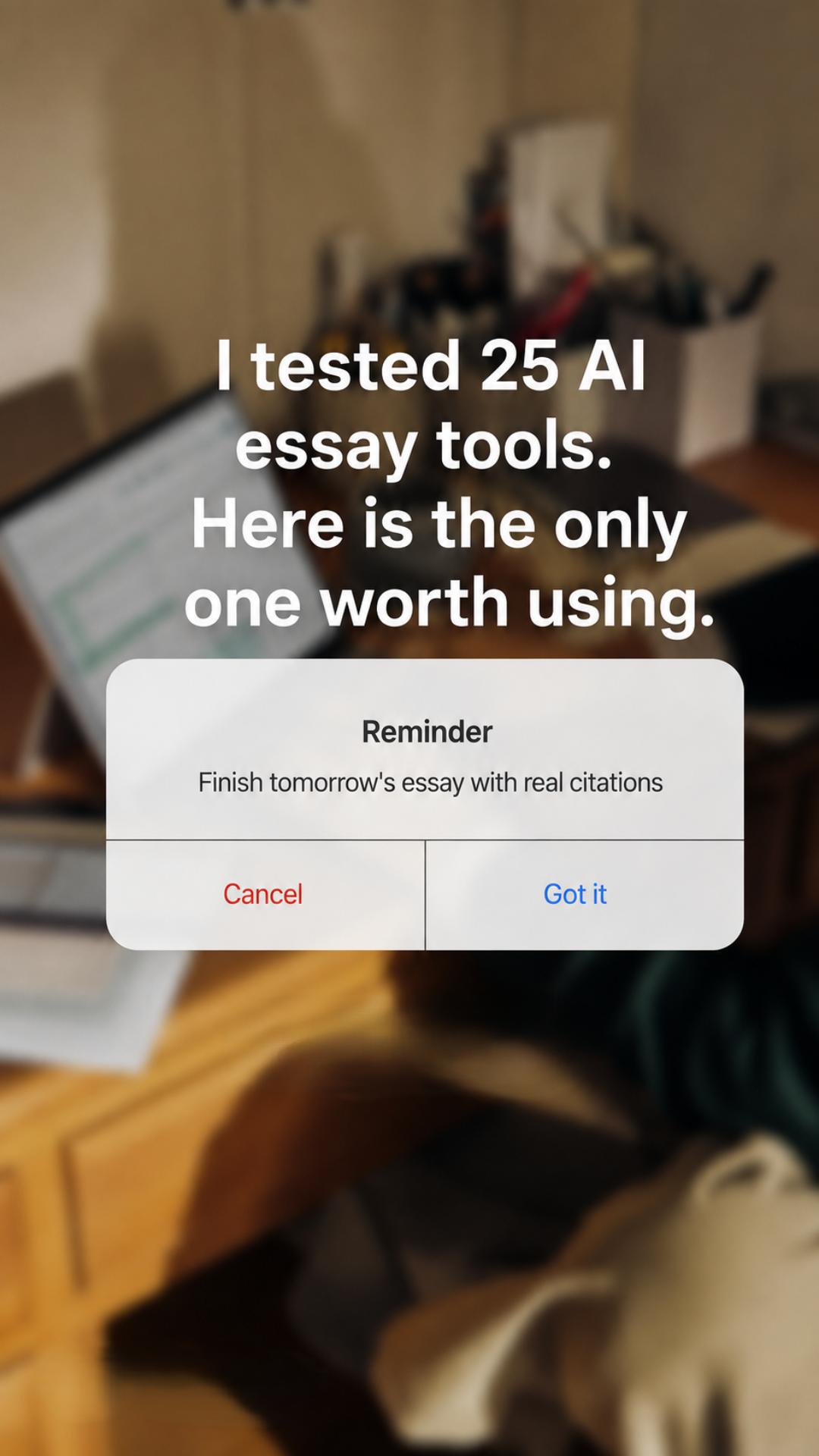 AI Tool Review Facebook ad