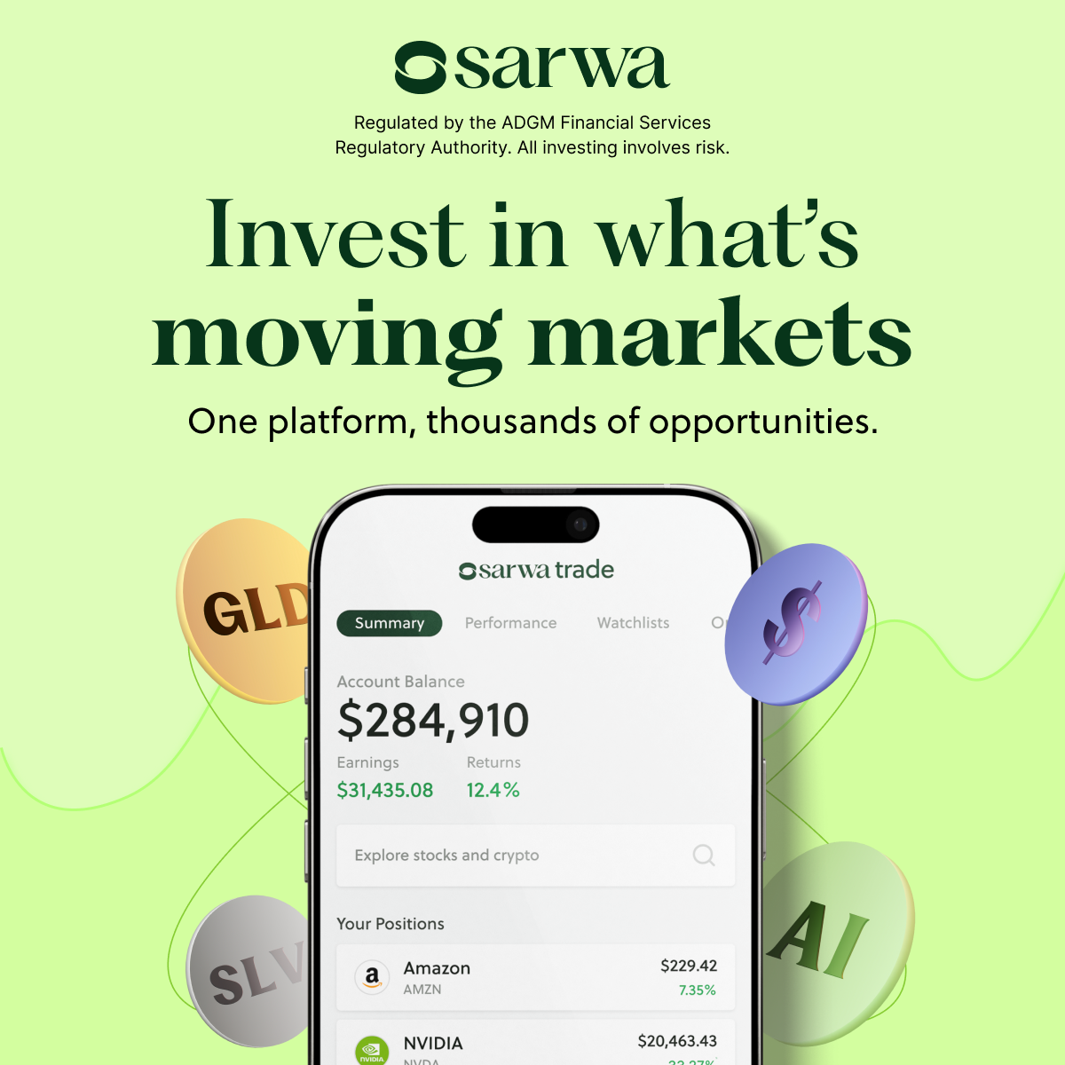 Sarwa ثروة Facebook ad