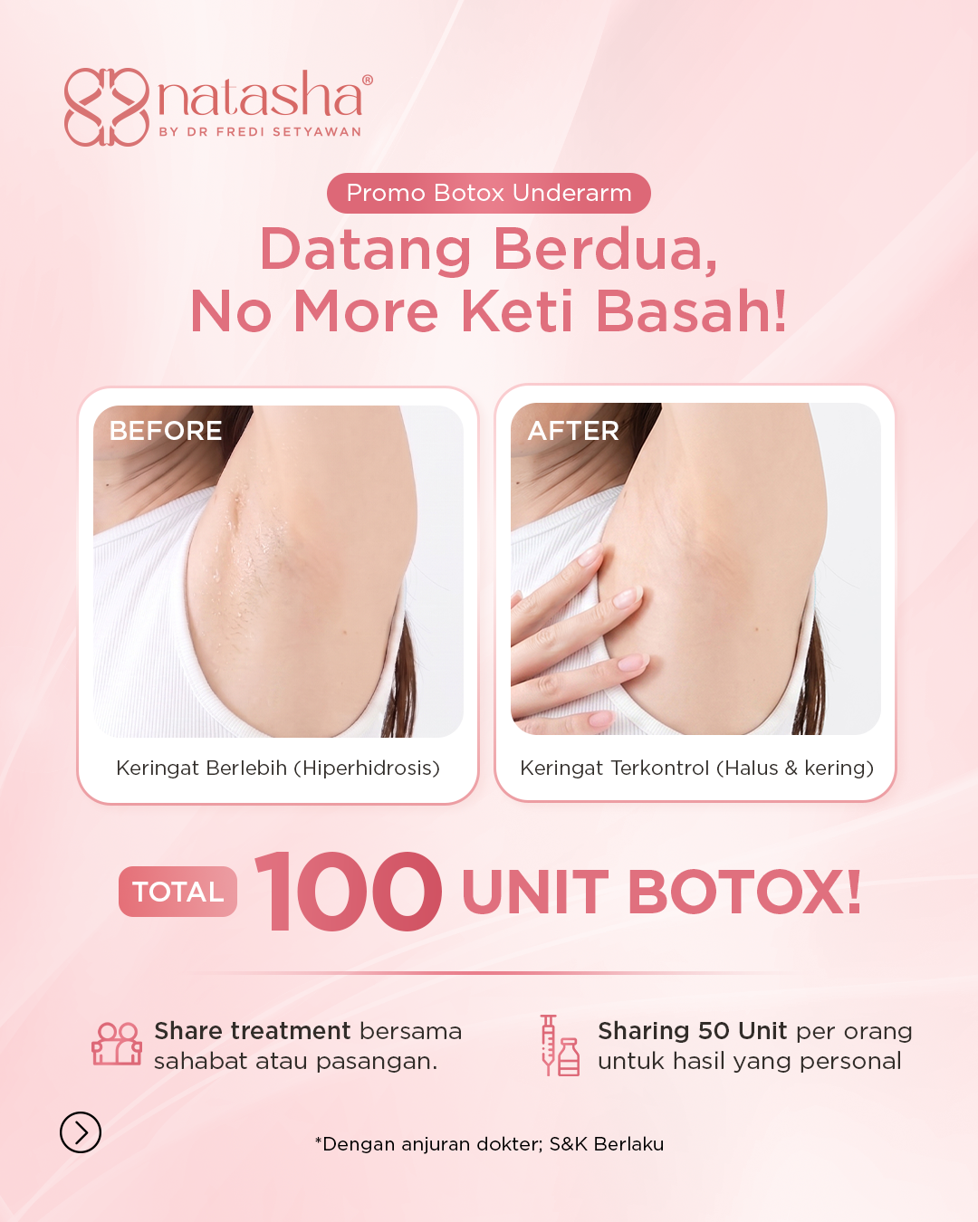 Natasha Skin Clinic Center Facebook ad