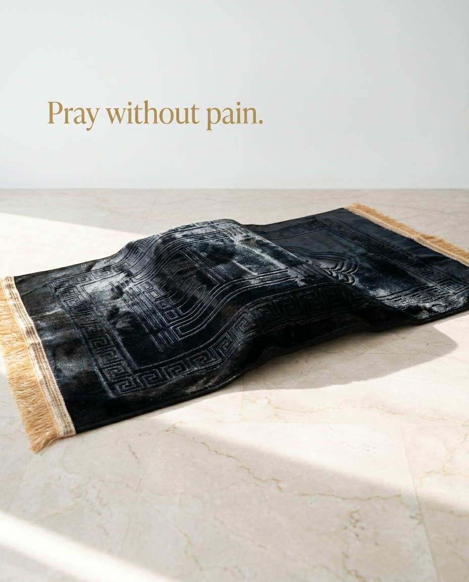 Sujada Mat Facebook ad: Pray Without Pain