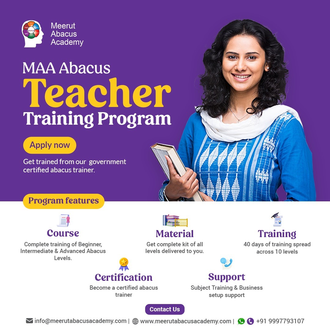 Meerut Abacus Academy Facebook ad from May 23, 2024