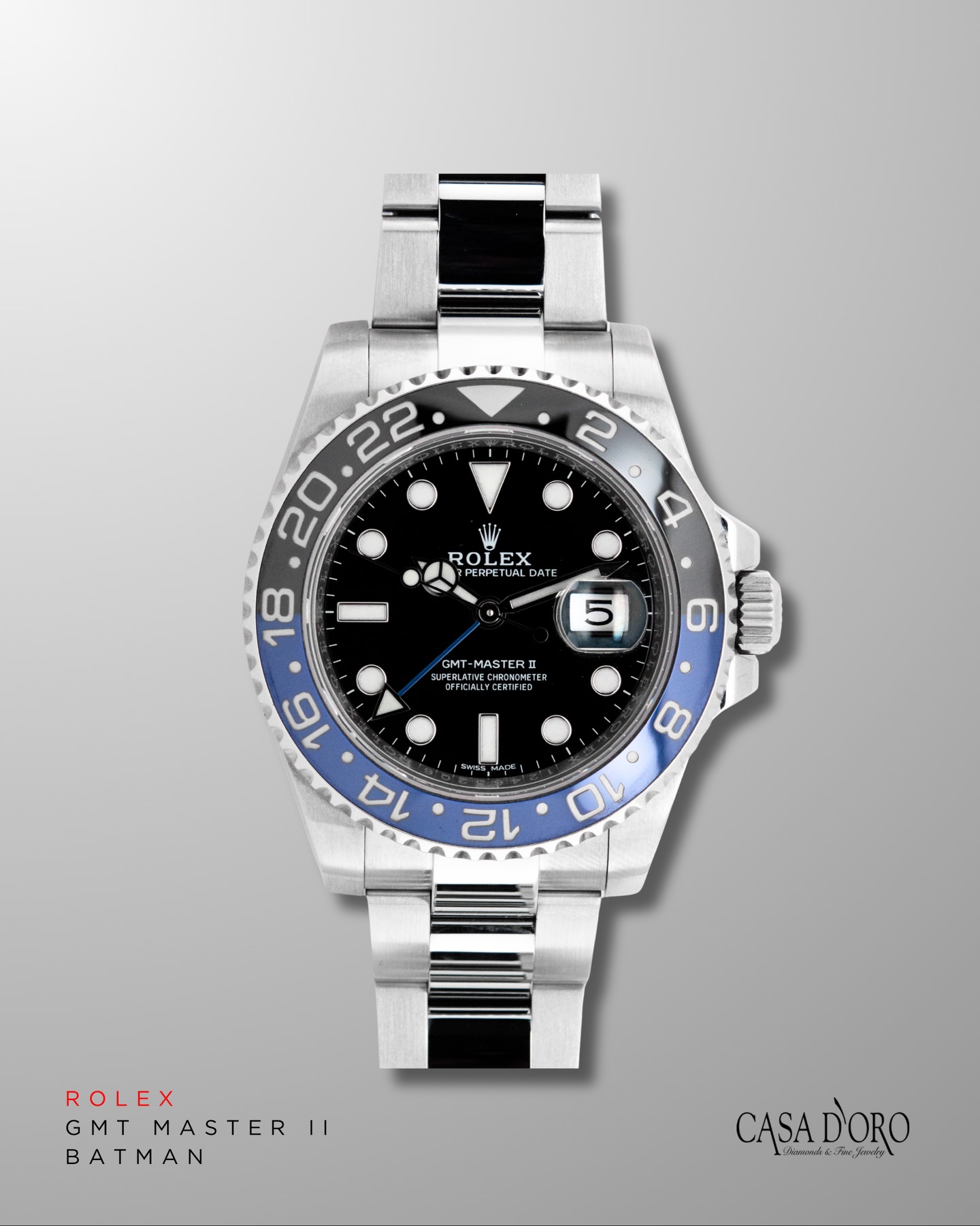 Casa D'Oro jewelers Facebook ad: Shop Pre-Owned Rolex Timepieces now at Casa D’Oro…