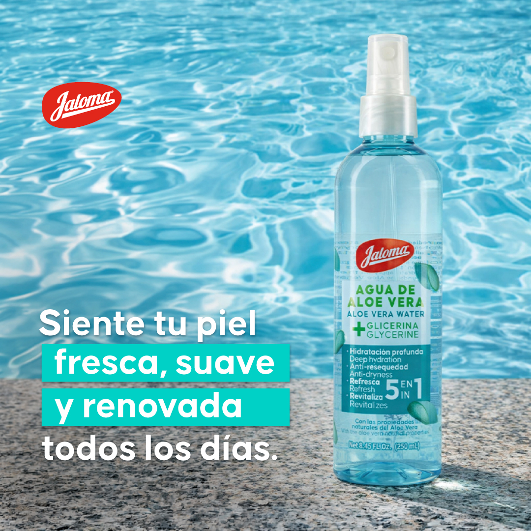 Jaloma Facebook ad: Glicerina y aloe vera: hidratación profunda, calma y…