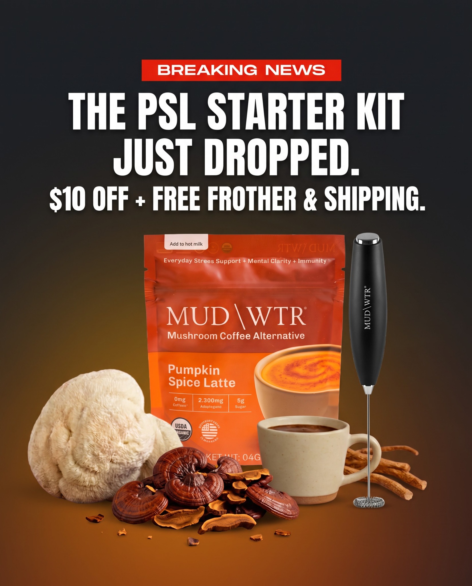 MUD\WTR Facebook ad